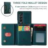 UDBKKDX 2-in-1 Phone Case for Samsung Galaxy Z Fold 4, Detachable Wallet, Magnetic Attachment, Matte Leather Stand Cover view 4