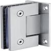 BAZAC 90-Degree Shower Door Hinge Clamp, Stainless Steel view 1