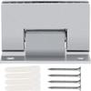 BAZAC 90-Degree Shower Door Hinge Clamp, Stainless Steel view 2