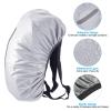 PATIKIL 1-Piece Backpack Rain Cover, 15–25L, Waterproof, with Vertical Reflectors, XS, Silver view 3