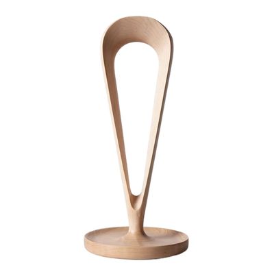 Gaming Headset Stand, Textured Solid Wood Headphone Holder, Universal Controller Holder (Maple, 12 × 26.5 cm)