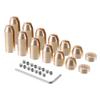 ABSOPRO Brass Spoke Balancing Weights, 14 Pcs, Gold, for Motorcycles view 1