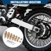 ABSOPRO Brass Spoke Balancing Weights, 14 Pcs, Gold, for Motorcycles view 2