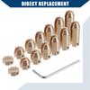 ABSOPRO Brass Spoke Balancing Weights, 14 Pcs, Gold, for Motorcycles view 4