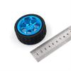 WORKSDUO 65 mm Metal Wheels & High-Grip Rubber Tires for Wltoys RC Cars, Silver view 2
