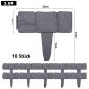 JOIEYOU Garden Edging, Stone-Look PP Lawn Border, 2.5 m, 10 Pieces, Anthracite view 2