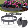 JOIEYOU Garden Edging, Stone-Look PP Lawn Border, 2.5 m, 10 Pieces, Anthracite view 4