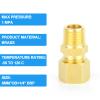 ERGAOBOY 2-Pack Brass Compression Tube Fittings, 6 mm OD x 1/4" BSP Female Thread, Straight Union view 3