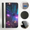 CoverHeld Phone Case for Motorola Moto G52, Faux Leather Flip Case, Design 3519 Magical Dragonfly Purple Shimmer view 2