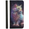 Samsung Galaxy J6 Plus (2018) Flip Case, Synthetic Leather, Design 3511 Shimmering Fantasy Cat Opal view 1