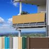 Balcony Privacy Screen 110 x 550 cm, Lightweight, Slightly Transparent, Khaki view 1