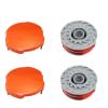 URPIZY 2-Pack Trimmer Spools and Line with Caps for Flymo Double Auto-Feed Trimmers view 1