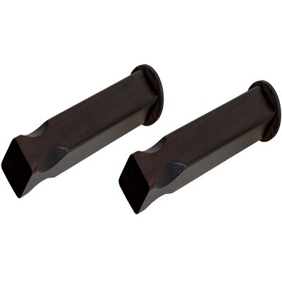 MONBAK MB05 Solid Beech Wood Bicycle Wall Mount for Road and Gravel Bikes, Dark Brown, Short