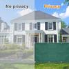 Balcony Privacy Screen 110 x 700 cm, UV- and Weather-Resistant, Dark Green view 4