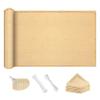 Balcony Sun Shade 2.5 x 3.6 m with Eyelets and Ropes, Cream view 1
