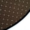 Modern Round Rug in Soft Crystal Velvet, Washable, Yellow Color Block view 4