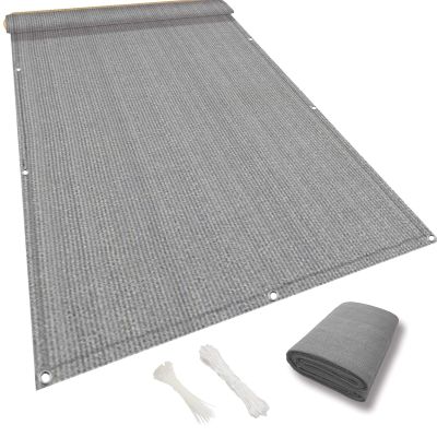 NINGBAI Balcony Privacy Screen, 125 x 200 cm, Gray