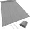 NINGBAI Balcony Privacy Screen, 125 x 200 cm, Gray view 1