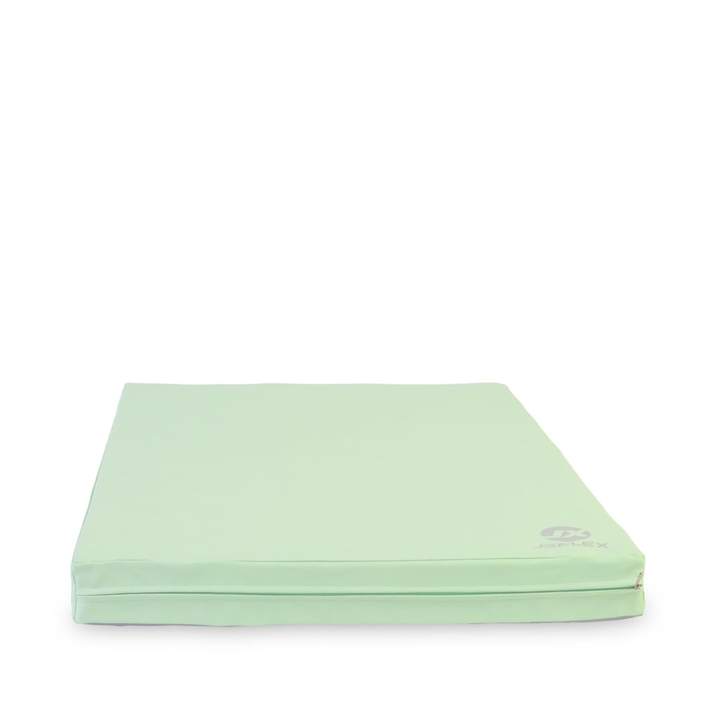 Jeflex Green/Gray Folding Gymnastics & Fitness Mat 100 x 70 x 8 cm, Made in Germany