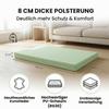 Jeflex Green/Gray Folding Gymnastics & Fitness Mat 100 x 70 x 8 cm, Made in Germany view 2