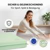 Jeflex Green/Gray Folding Gymnastics & Fitness Mat 100 x 70 x 8 cm, Made in Germany view 3