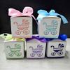 Christmas Gift Boxes, 20/50/100 Pieces, Baby Shower Favor Boxes, Footprint Design, Heart Pink view 2