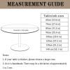 Round Stretch Tablecloth, Waterproof Wipeable Table Protector, 110 cm, Black view 2