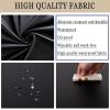 Round Stretch Tablecloth, Waterproof Wipeable Table Protector, 110 cm, Black view 4