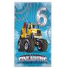 Junaversum 12 Monster Truck Invitation Cards with 12 Envelopes for a Boy's 6th Birthday view 2