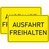 INDIGOS UG 2-Pack XL Exit Keep Clear Signs, 400 x 300 mm view 1