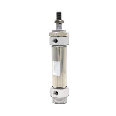 Temhyu CDM2B/CM2B16/20/25/32/40 Mini Pneumatic Cylinder, SMC Type, Stainless Steel, Magnetic Ring, Double-Acting, 25–500 mm Stroke (50 mm Stroke, 40 mm Bore)