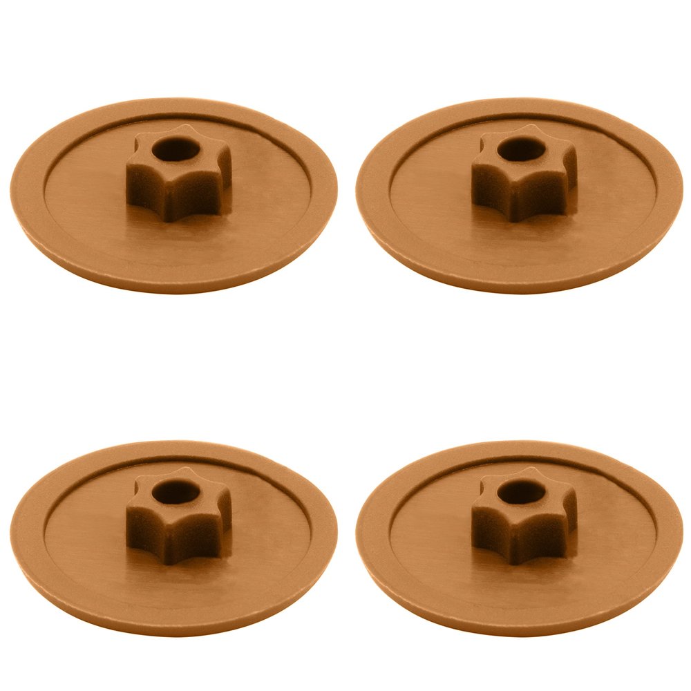 Enkotrade 4-Pack Brown Screw Cover Caps, Torx T15