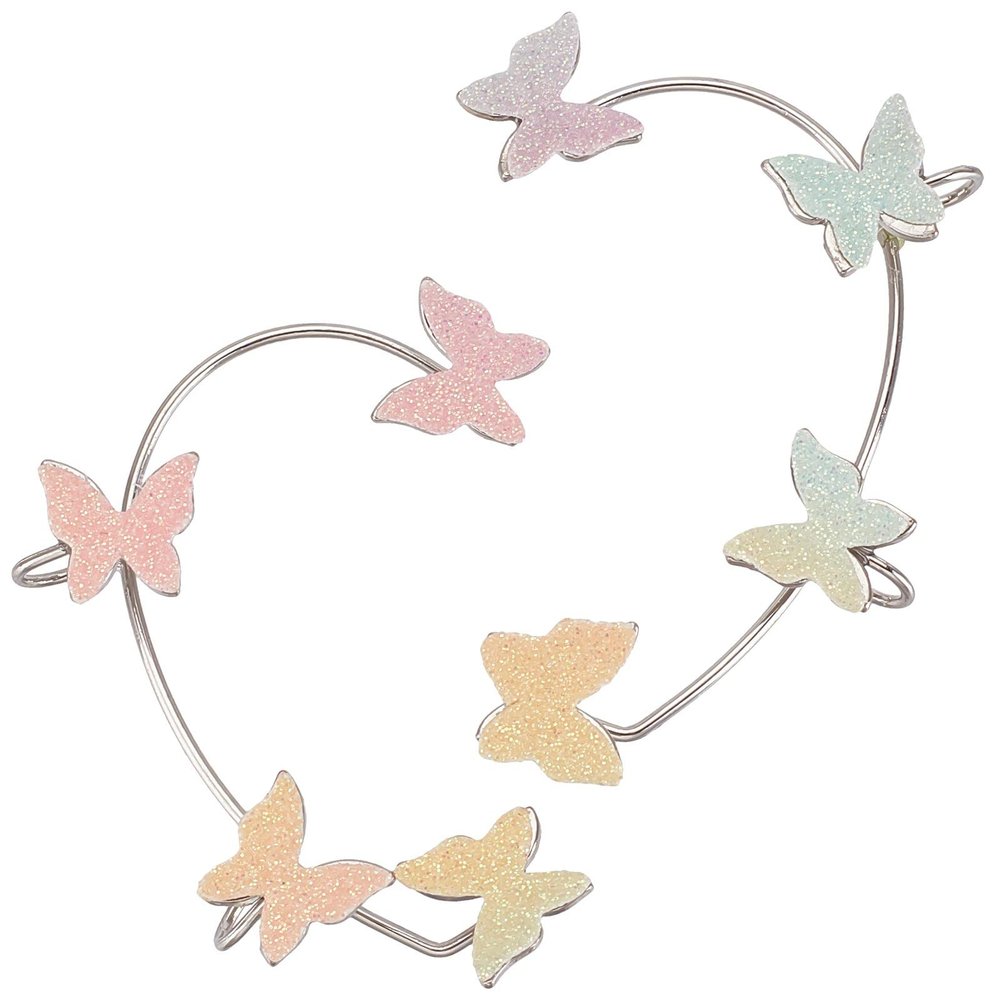 SUNNYCLUE Butterfly Ear Cuffs, Colorful Non-Pierced Earrings