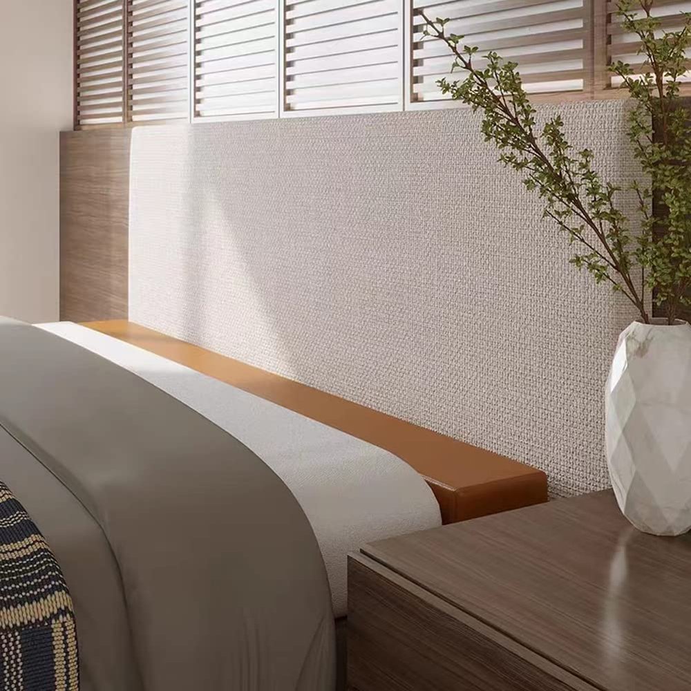 TYUHAW Mattress Extender for Queen Beds, Leather Gap Filler with Soft Memory Foam Headboard, 150/180/200 cm, Removable Cover