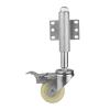3-Inch Nylon Gate Roller, Spring-Loaded Swivel Caster with Brake, 50 kg Capacity view 1