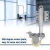 3-Inch Nylon Gate Roller, Spring-Loaded Swivel Caster with Brake, 50 kg Capacity view 4