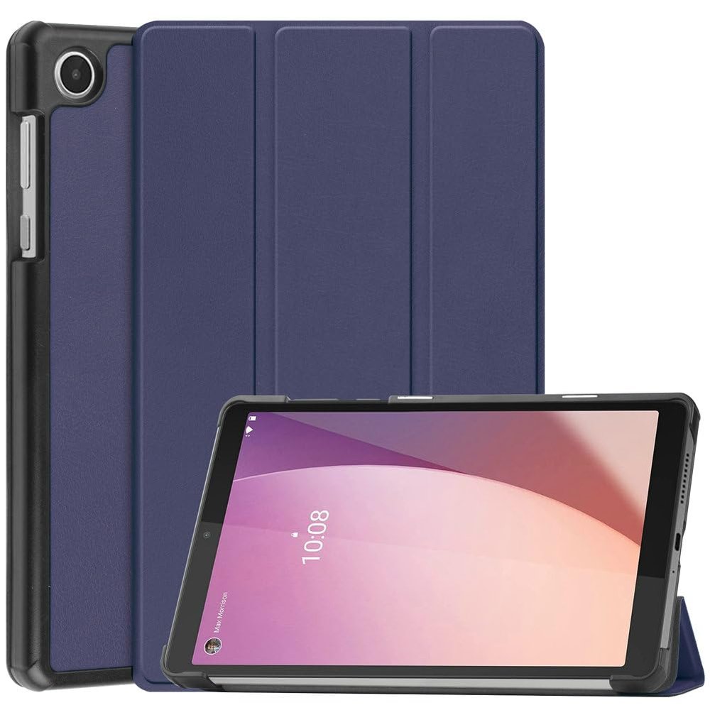Kepuch Custer Case for Lenovo Tab M8 4th Gen TB-301FU/TB-300FU, Smart PU Leather Protective Cover - Blue