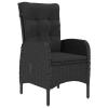 Festnight Black Rattan Garden Dining Set with Table and 8 Chairs view 3