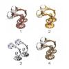 HUFFA 2-Piece Metal Crystal Glass Curtain Holdbacks, Wall Hooks, Plum view 4