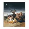 HOPNRU Witch's Sabbath Painting Poster by Francisco José de Goya, Canvas Wall Art, 20 x 30 cm, Unframed view 1