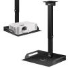 Universal Adjustable Projector Wall/Ceiling Mount with Shelf view 3
