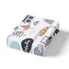 richhome Cartoon Train Duvet Cover Set, 135 x 200 cm, Tiger/Lion/Elephant Toddler Bedding, Watercolor Design view 4