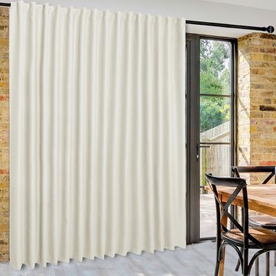 DWCN Blackout Curtain, Privacy Screen and Room Divider, Extra-Wide Thermal Curtain with Back Tabs and Rod Pocket