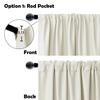 DWCN Blackout Curtain, Privacy Screen and Room Divider, Extra-Wide Thermal Curtain with Back Tabs and Rod Pocket view 3