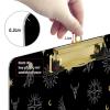 Boho Vintage Groovy Line Art Acrylic Clipboard, A4/Letter Size, Low-Profile Clip view 4