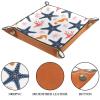 Seahorse and Starfish Leather Square Jewelry Trays for Keys, Coins, and Candy view 3