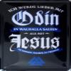 Metal Sign 20 x 30 cm, Curved - I'd Rather Drink with Odin in Valhalla Than Drink Water with Jesus in Heaven view 1