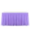 Tulle Table Skirt, 243 x 77 cm, Purple view 1