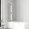 2-Piece Bathtub Shower Screen, 90 x 140 cm, 6 mm Nano Tempered Glass view 3