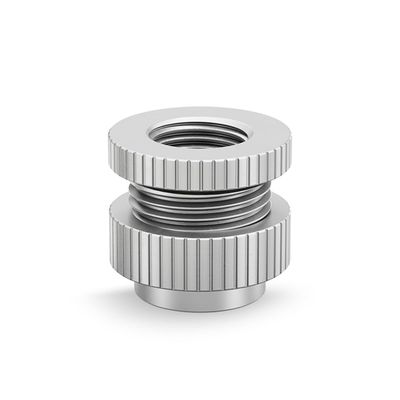 EK-Quantum Torque Pass-Through Adapter, G1/4, Satin Titanium